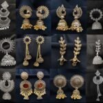 12 Ethnic Jhumka Combo with Adjustable Diamond Ring