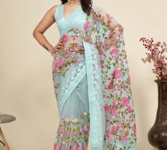 Women’s Embroidered Saree